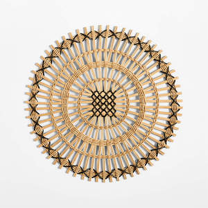 Natural Rattan Placemat Woven <b>Table</b> <b>Mat</b> <b>Round</b> Dining Placemat Bohemian <b>Table</b> Decor Accent Perfect For Kitchen Dining Use - Product Image 1