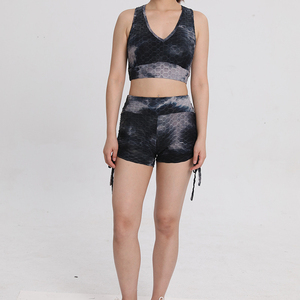 Ensemble de soutien-gorge de sport léger et respirant pour femme, haute maintien, avec logo frontal, design unique, séchage rapide, pour yoga et gym, vente en gros - Product Image 3