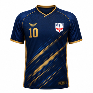 Maillot de football inspiré de l'Argentine 2026, bleu marine à motif floral, pour hommes, supporters et équipes sportives - Product Image 4