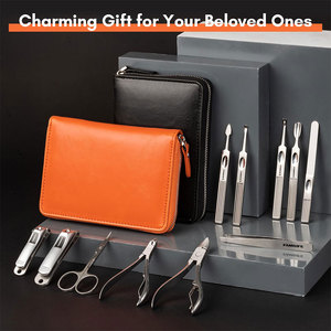 Professional Stainless Steel Manicure & <b>Pedicure</b> <b>Set</b> Nail Clippers Kit Grooming Tools Case Gift Box - Product Image 3