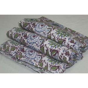 Tela de Algodón Estampada a Mano de Primera Calidad, Ligera, con Diseño Floral, para Confección de Vestidos para Niñas y Niños - Product Image 1