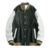 Veste universitaire unisexe de haute qualité personnalisée avec logo frontal et patchs en chenille pour les écoles, les équipes et les marques de mode