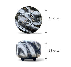 Tambour à langue en acier émaillé avec mallettes en caoutchouc pour la méditation, le yoga, la relaxation, la guérison sonore, cadeau musical - Product Image 5