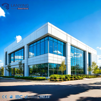Estructura de Acero de Alta Resistencia para Oficinas, Edificio de Oficinas Moderno Industrial de Uso Pesado, Prefabricado, Modular, Anticorrosión