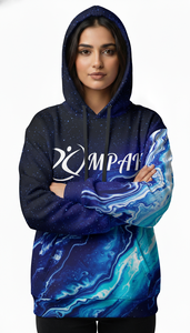 Sweat à capuche unisexe surdimensionné haut de gamme pour l'hiver avec impression par sublimation brodée pour les lignes de vêtements streetwear premium - Product Image 4