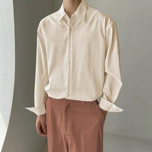 Camisa de hombre de corte regular, manga larga, con botones y cuello, estilo clásico, informal y formal, para comodidad diaria - Product Image 3