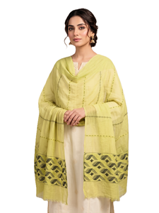 Chal de mujer al por mayor, personalizado, con bordado geométrico, largo, ligero, transpirable, para uso diario en todas las estaciones, pañuelo tipo bufanda, a granel. - Product Image 1
