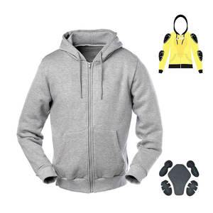 Sudadera con Capucha Protectora para Motocicleta, Forro Polar, Capucha Extraíble, Sudadera Blindada para Motocicleta - Product Image 1