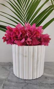 Macetas de Jardín de Mármol Ecológicas Talladas a Mano con Pedestal, Proveedor de Decoración de Lujo para el Hogar y Exteriores - Product Image 2