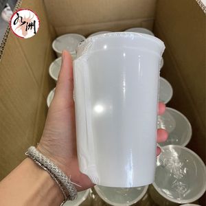 480ML Peach Black Tea Popping Boba Drink Cup Bubble Tea - Product Image 5