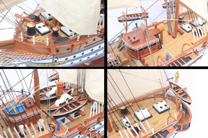 AMERIGO VESPUCCI - Modèle de voilier italien - Artisanat pour collection d'art ou cadeau d'affaires - Product Image 4