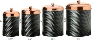 Great Quality In Responsible Price Elegant style galvanized storage <b>jar</b> for kitchen countertop <b>decorative</b> and storage solution - Product Image 4