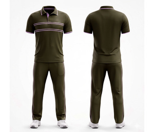 High Performance <b>Cricket</b> Uniform Set with Sublimation Design | Men Women Youth <b>Cricket</b> Wears Polo Shirt and Trouser Full Team - Product Image 2