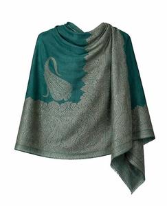 Écharpe en cachemire et laine fine pour femme VIC, réversible, respirante, pour un usage quotidien, élégante, à double face - Product Image 1