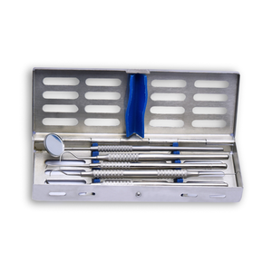 <b>Small</b> Dental Sterilization Cassette 7.25x2.25x0.75 Inch Stainless Steel Mini Instrument Tray Autoclavable Surgical <b>Storage</b> <b>Box</b> - Product Image 4