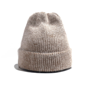 Unisex Einfarbige Strickmütze 100% Polyester Atmungsaktiv Wasserdicht mit Umschlagrand Lässiger Outdoor-Winter-Wärmemütze für Erwachsene 56-58CM - Product Image 3