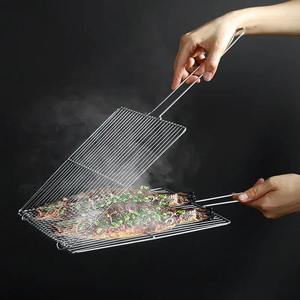 Bold blossom Hot Selling Cheap Prices Portable Outdoor Camping Stainless Steel Removable BBQ Barbecue <b>Net</b> Grill <b>Mesh</b> Rack - Product Image 6