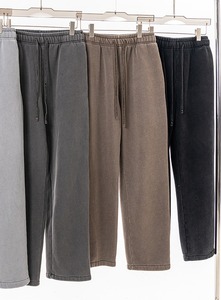 Customized <b>Men</b> Tapered Heavyweight Cotton Fleece Casual <b>Trousers</b> <b>Drawstring</b> Closure Eco-Friendly Custom Color Logo Wholesale - Product Image 4