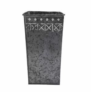 <b>Iron</b> Round Planter Galvanize Oxodise Tall Modern Pots usage for Home Decor Indoor & Outdoor Eco Friendly Planter & Pot - Product Image 5