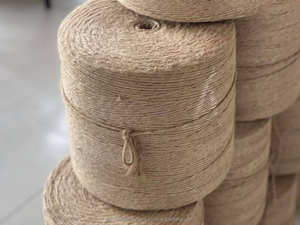 Ficelle de jute 100% naturelle, écologique, durable, antibactérienne, biodégradable, de haute qualité, 28LBS/4PLY, pour tricot et tissage à la main JF - Product Image 5