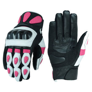 Guantes de Carreras 100% Cuero Original para Hombre, Nuevos Guantes de Motociclismo con Logotipo Personalizado, Transpirables para Exteriores - Product Image 1