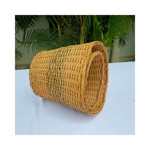 Eco-friendly Round Rattan & Seagrass <b>Woven</b> <b>Basket</b> A versatile solution for planters waste bins and storage - Product Image 4