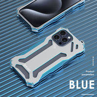 Casing HP Anti-Shock dengan Ring Holder Magnetik dari Aluminium Alloy, Desain Unik, Disipasi Panas Kuat, untuk 16 Pro