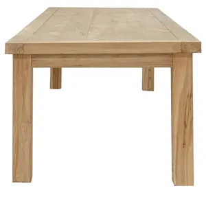 Table à manger carrée moderne de luxe avec structure en teck massif, assemblée, écologique et durable, fabriquée à la main, pour une utilisation en intérieur/extérieur - Product Image 3