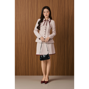 Ensemble tailleur jupe et blazer pour femme prêt à expédier – Tenue de bureau formelle haut de gamme – Prix direct usine - Product Image 6
