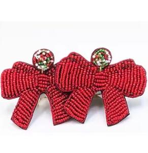 Pendientes bordados a mano con cuentas, pendientes personalizados con múltiples cuentas, joyería festiva para mujer al mejor precio, pendientes con cuentas. - Product Image 1
