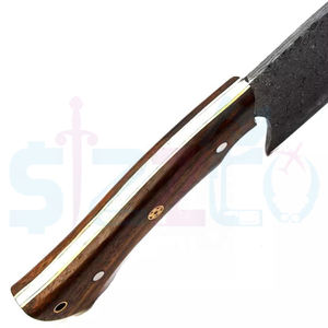 Cuchillo de Cocina de Acero de Damasco Hecho a Mano, Cuchillo Profesional para Cortar Carne, Cuchillo de Carnicero Afilado como una Navaja, Logotipo Personalizado OEM Disponible - Product Image 4