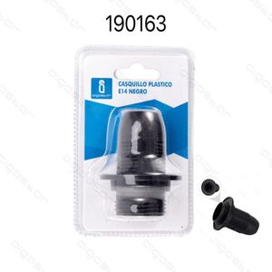 Base per Lampada E14 Nera, Caschetto in Plastica, Materiale da Costruzione - Product Image 1