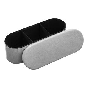 Modern MDF Storage <b>Ottoman</b> <b>Stool</b> with Foldable Design and Non-Slip Feature for Bedroom Apartment Hospital or Hotel Use - Product Image 2