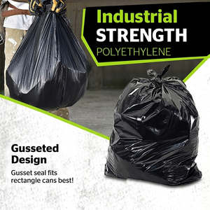 ถุงขยะ HDPE สีดำ ขนาด 65 แกลลอน รุ่น TH GB-015 หนา 1.5 มิล สำหรับโรงแรม ร้านอาหาร สวนสาธารณะ คุณภาพสูง แข็งแรงพิเศษ ปิดผนึกด้วยความร้อน - Product Image 5