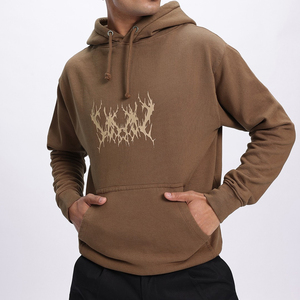 เสื้อฮู้ดดี้ปักลายตามสั่ง 400 กรัม คุณภาพสูง เสื้อกันหนาวลำลอง ผ้าฝ้าย 100% ทรงโอเวอร์ไซส์ ผู้ผลิตที่ดีที่สุด - Product Image 1