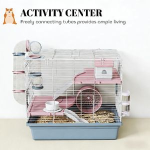 Cage pour animaux de compagnie en acier inoxydable de luxe, motif animal personnalisé pour les races petites, moyennes et grandes, pour l'élevage et l'abri en intérieur - Product Image 2