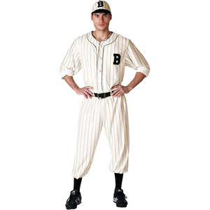 Adult Vintage <b>Baseball</b> Player Costume, Retro Sports Uniform for Athletes, Cosplay, Dress Up & Halloween - Product Image 1