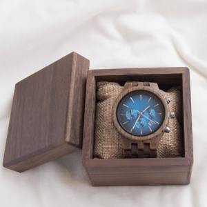 Wooden <b>Watch</b> Box With Snap Closure Durable Wood Inner Material Rectangle Shape - Product Image 1