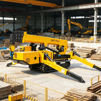 Grue araignée portable puissante de 5T à structure compacte pour les projets de maintenance en espaces confinés