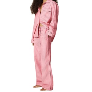 100% Silk Thermal Women's Pyjama Sets Customizable Sustainable Solid Sleepwear - Product Image 1