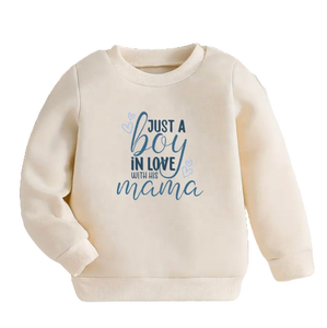 Unisex personalizado otoño niños sudaderas con capucha de gran tamaño estilo suelto Terry algodón sudaderas Unisex bebé Boutique Sudadera con capucha con estampado - Product Image 4
