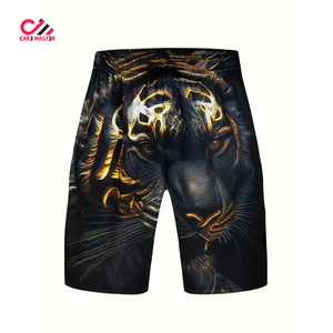 Conjuntos de Verano Sublimados 2026, Camiseta de Manga Corta con Cuello Redondo y Pantalones Cortos con Logotipo Personalizado, Conjunto de 2 Piezas para Hombre - Product Image 5