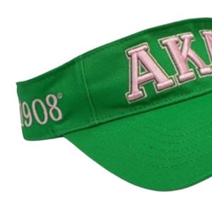 Gorra con Visera Verde con Letras AKA Bordadas, Gorra con Visera Ajustable, Gorro Deportivo Informal para Exteriores - Product Image 3