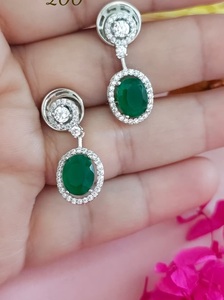 Impresionantes Pendientes Largos de Plata de Ley de Alta Calidad con Circonitas, Juego de Joyería para Mujer, Regalo para Boda, Compromiso, Fiesta, Estilo Moderno - Product Image 2