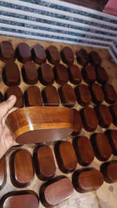 Vellet COLOUR 15-25cm ชามแป้งไม้มะม่วงขัดเงาสำหรับตกแต่งบ้านเทียนหัตถกรรม saniya - Product Image 2