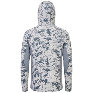 Sweat à capuche personnalisé pour homme, respirant, UPF 50, imprimé camouflage, 100% polyester, anti-UV, séchage rapide, vêtements de pêche personnalisables, pull-over - Product Image 2