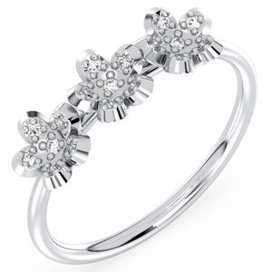 REYES Exclusive 925 Sterling Silver 14K Gold Plated Moissanite Engagement <b>Band</b> <b>Ring</b> For Women Wholesale Price Fine Jewelry - Product Image 2