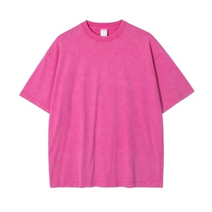 T-shirt Homme Luxe 100% Coton Respirant Écologique Haute Qualité Personnalisable Coupe Oversize Délavé à l'Acide Grande Taille Vintage - Product Image 3