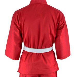 Conjuntos de Uniformes de Karate Elásticos de Poliéster/Algodón de Alta Calidad para Hombre y Mujer, Diseño Personalizado, Teñido Liso, Transpirable, de Secado Rápido - Product Image 3