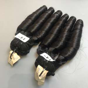 Mejor calidad 100% Raw Bouncy Curl Cabello vietnamita Sin procesar Sedoso 100% Cabello humano - Product Image 1